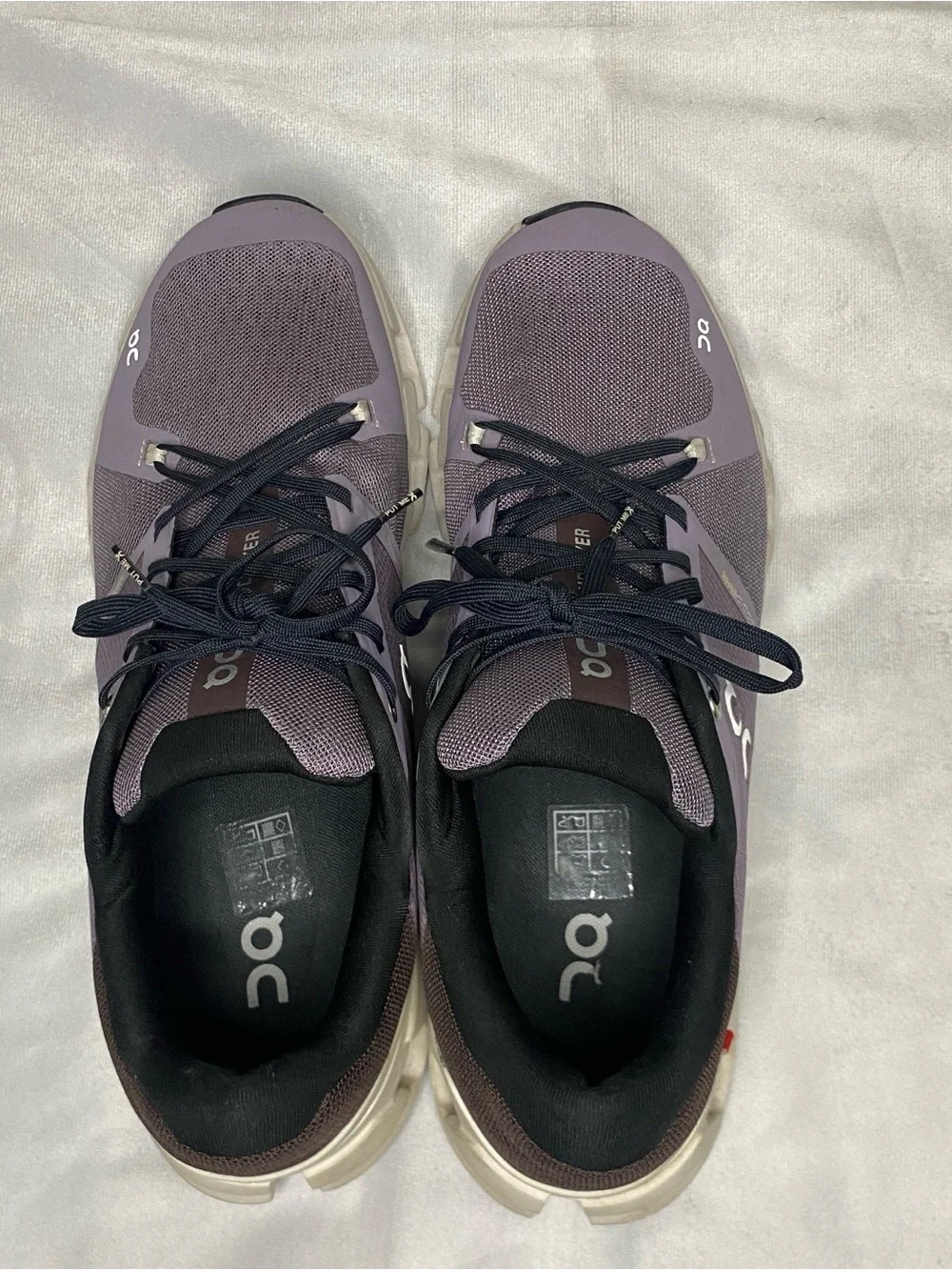 On Cloudflyer 4 Men Running Shoes Size 12 Purple Shark Pearl Stability 71.98094